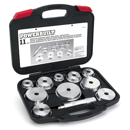 Powerbuilt Bearing Race & Seal Driver Set Kit66 648996